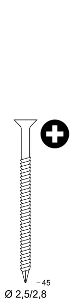 Scrail 25/28 x 45 galv. TX