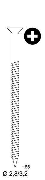 Scrail 28/32 x 65 galva TX15