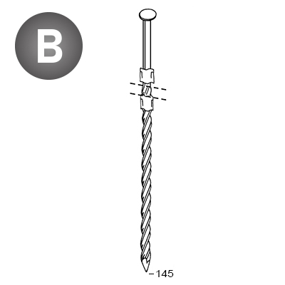 Nails 20° 38x130 screw