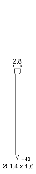 Brads N-40 INOX