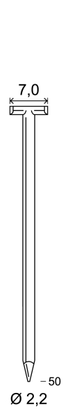 Pointes T-50 galva