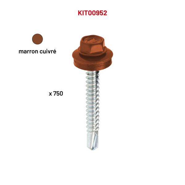 750 VHA 4,8x25 marron cuivré