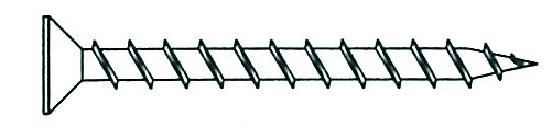 Strip screws 4,0x50 galv. PZ2