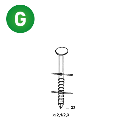 Coils 21/23 x 32 ring galv.