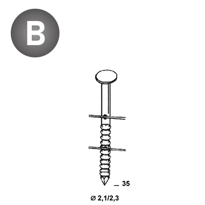 Coils 21/23 x 35 annelées