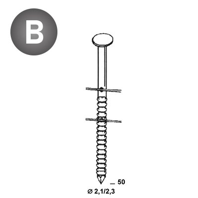 Coils 21/23 x 50 annelées