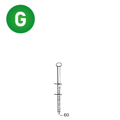 Coils 25/27 x 60 ring galv.