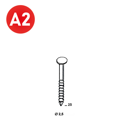 Coils S 25x25 ann. inox A2