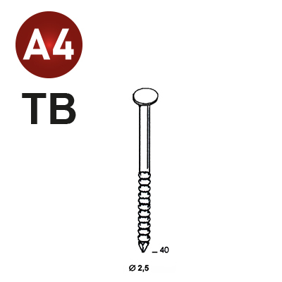 Coils S 25x40 ring INOX A4 TB