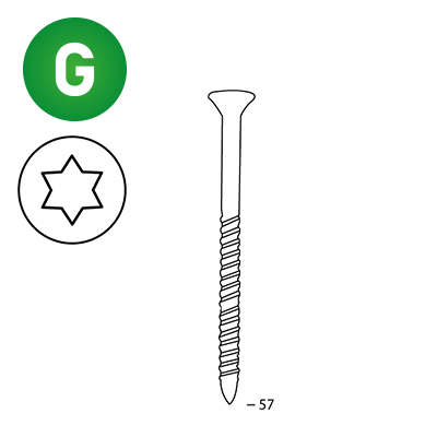 Scrail 25/28 x 57 galv. TX