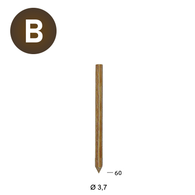 Lignoloc 3,7 x 60 wood