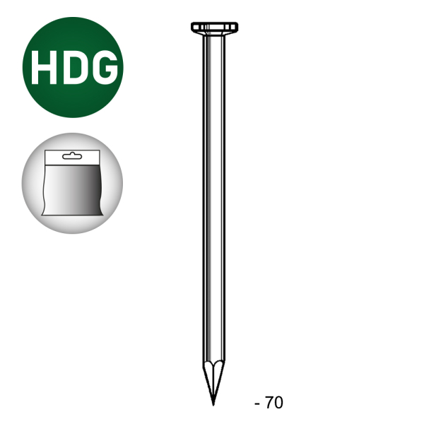 TP Smooth HDG 3,5x70 -1kg