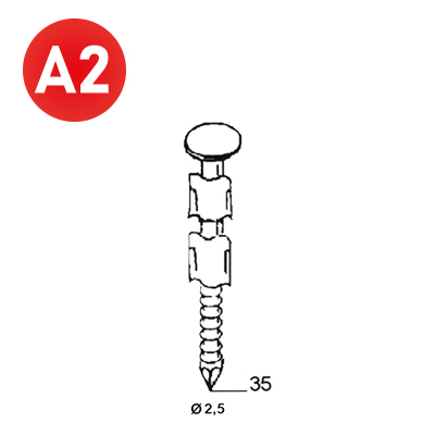 Ptes JDB 20° 25x35 ann. INOX