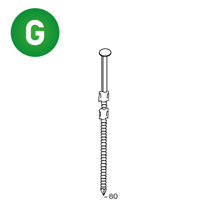 Nägel 20° 31x80 Rille verzinkt