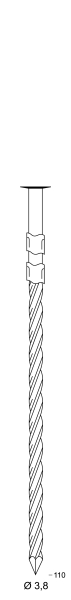 Ptes 20°38x110 Tors.Galv