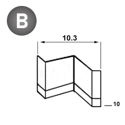 Agrafes cadres 10,3 - 10 mm