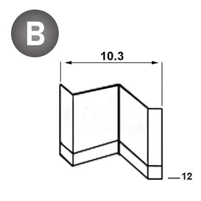 Klammer cadres 10,3 - 12 mm