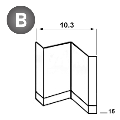 Agrafes cadres 10,3 - 15 mm