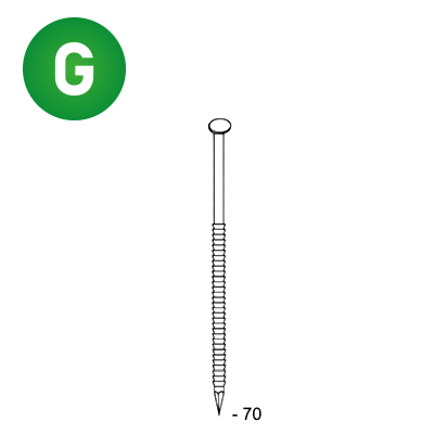 Nägel 34° 28x70 Rille verzinkt