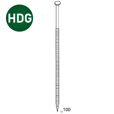 34° Nails 3,1x100 Ring HDG