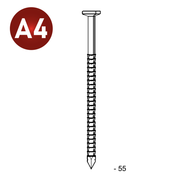 TP annelé inox 28/31x55 - 5 kg