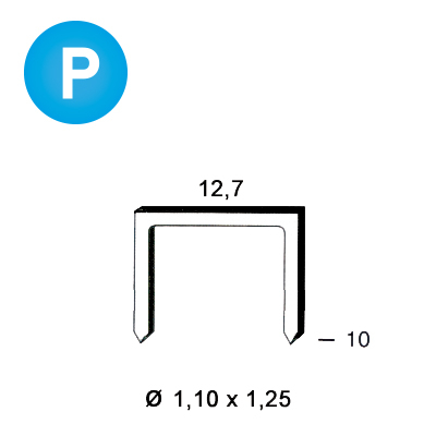 Staples polymer 81P-10 mm