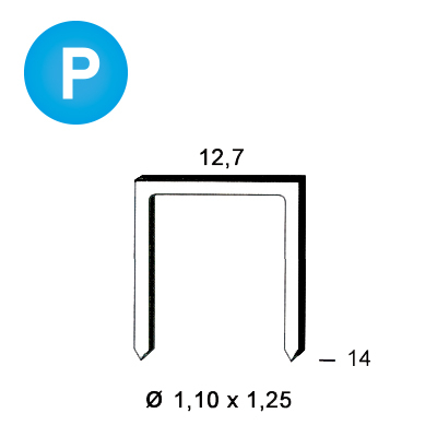 Staples polymer 81P-14 mm