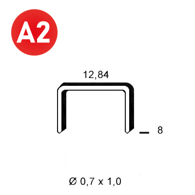 Staples A-08 INOX A2 (304)