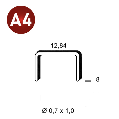 Agrafes A-08 INOX A4 (316)