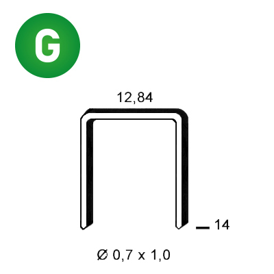 Staples A-14 galv.