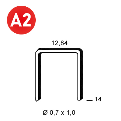 Staples A-14 INOX A2 (304)