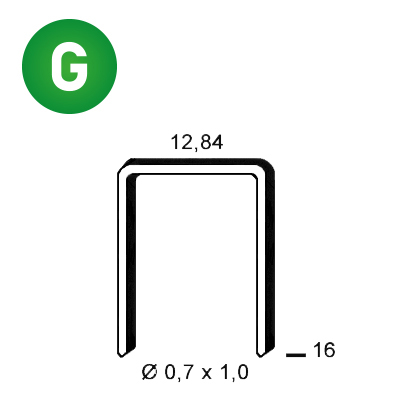 Staples A-16 galv.