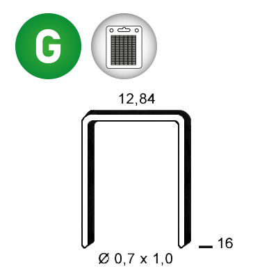 Staples A-16 g. blister 800