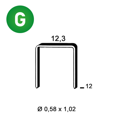 Agrafes AD-12 mm