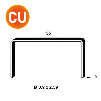 Staples B-19 mm CU