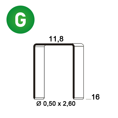 Staples BA-16 galv.