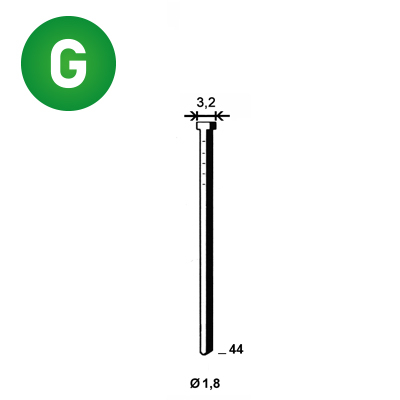 Brads BR-18/44 verzinkt