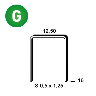 Staples D-16 galv.