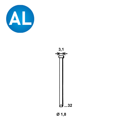 Brads DA-32 mm aluminium