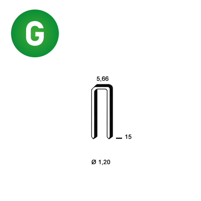 Staples E-15 galv. ctd