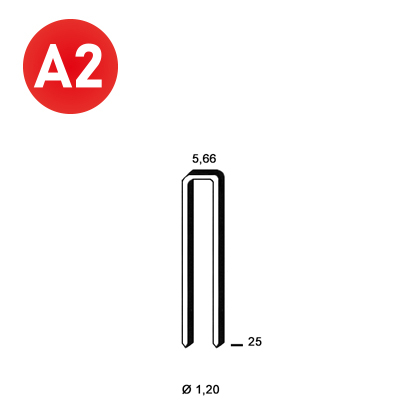 Staples E-25 INOX A2