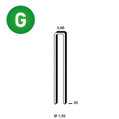 Staples E-35 galv. ctd