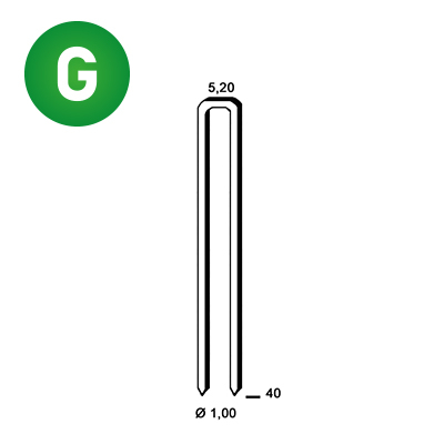 Staples EM-40 galv. ctd