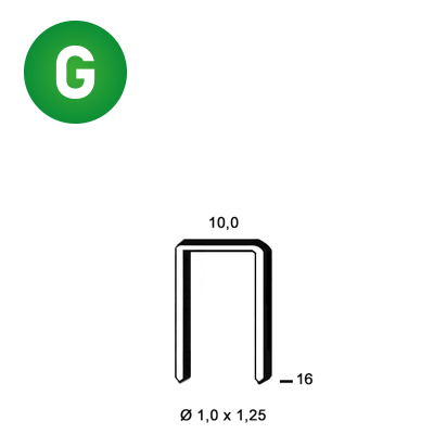 Staples G-16 galv.