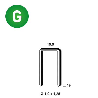 Agrafes G-19 galva