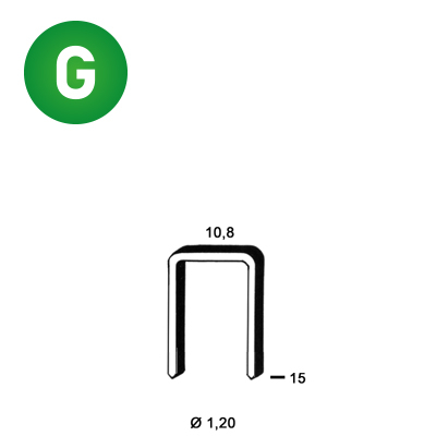 Staples GB-15 galv. ctd