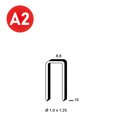 Agrafes H-18 INOX