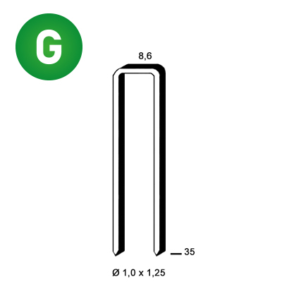 Agrafes H-35 galva