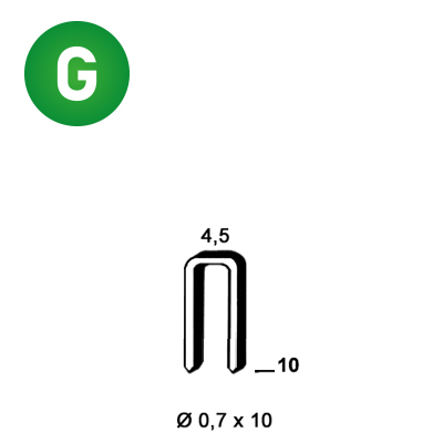 Staples O-10 galv.