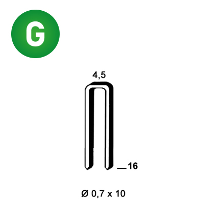 Staples O-16 galv.